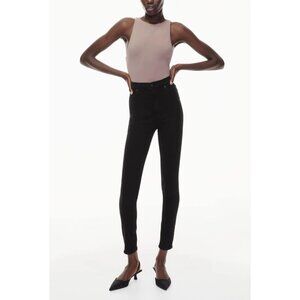 Citizens of Humanity Women’s Size 24 Chrissy Jeans Black Wash Denim Skinny Leg